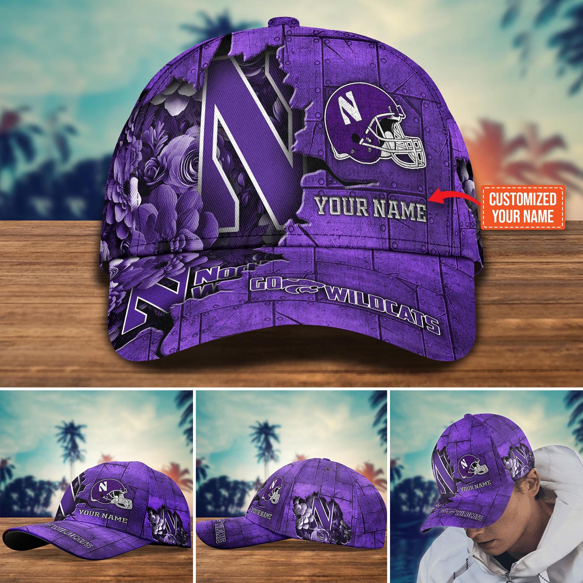 Northwestern Wildcats Custom New Arrivals Trending Cap H51472