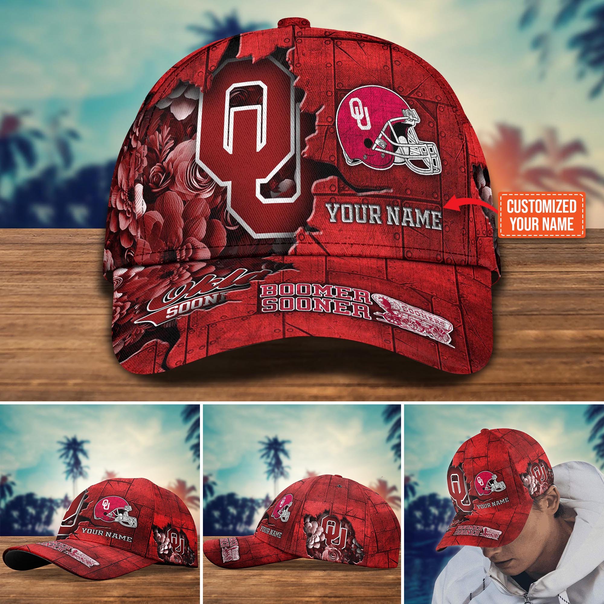 Oklahoma Sooners Custom New Arrivals Trending Cap H51472