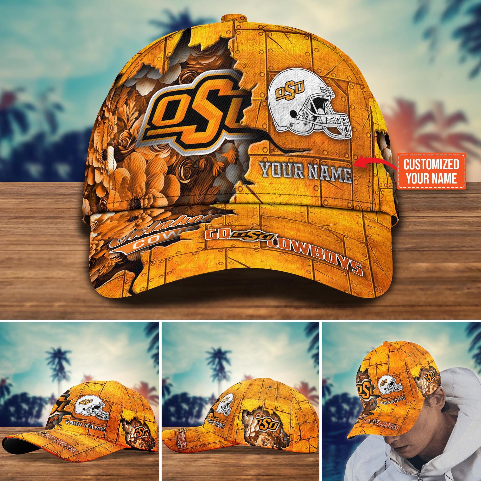 Oklahoma State Cowboys Custom New Arrivals Trending Cap H51472