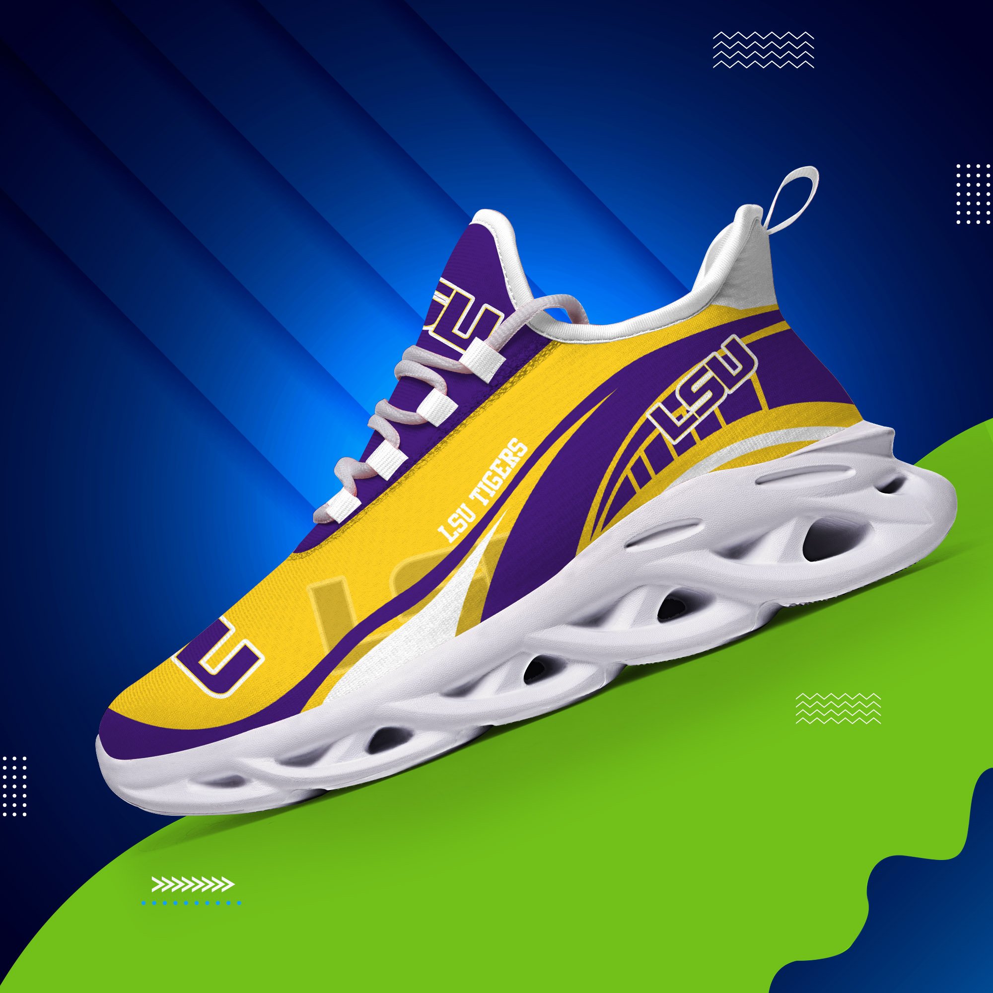 LSU TIGERS Sneakers Max Soul Trending New Arrivals T51190