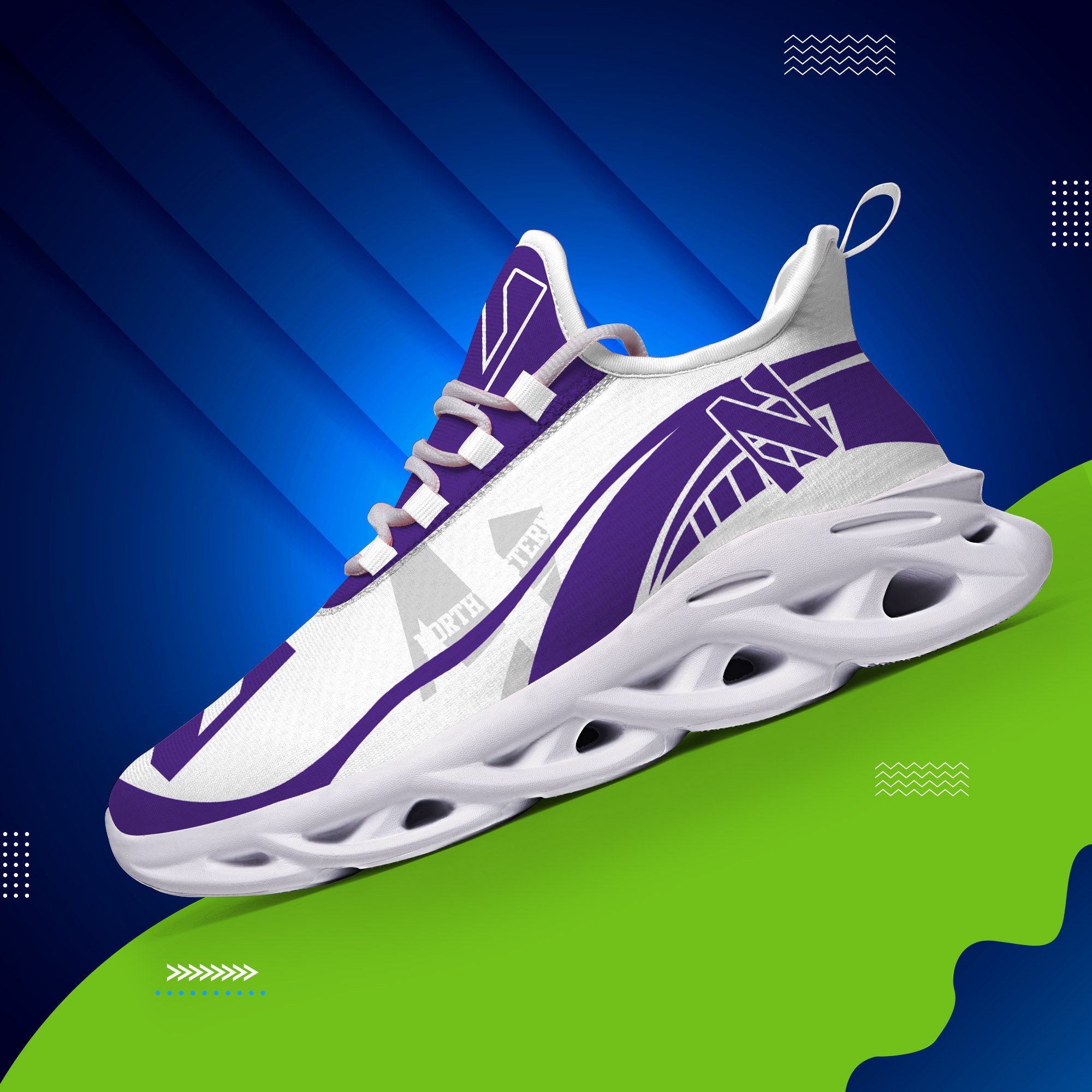 Northwestern Wildcats Sneakers Max Soul Trending New Arrivals T51190