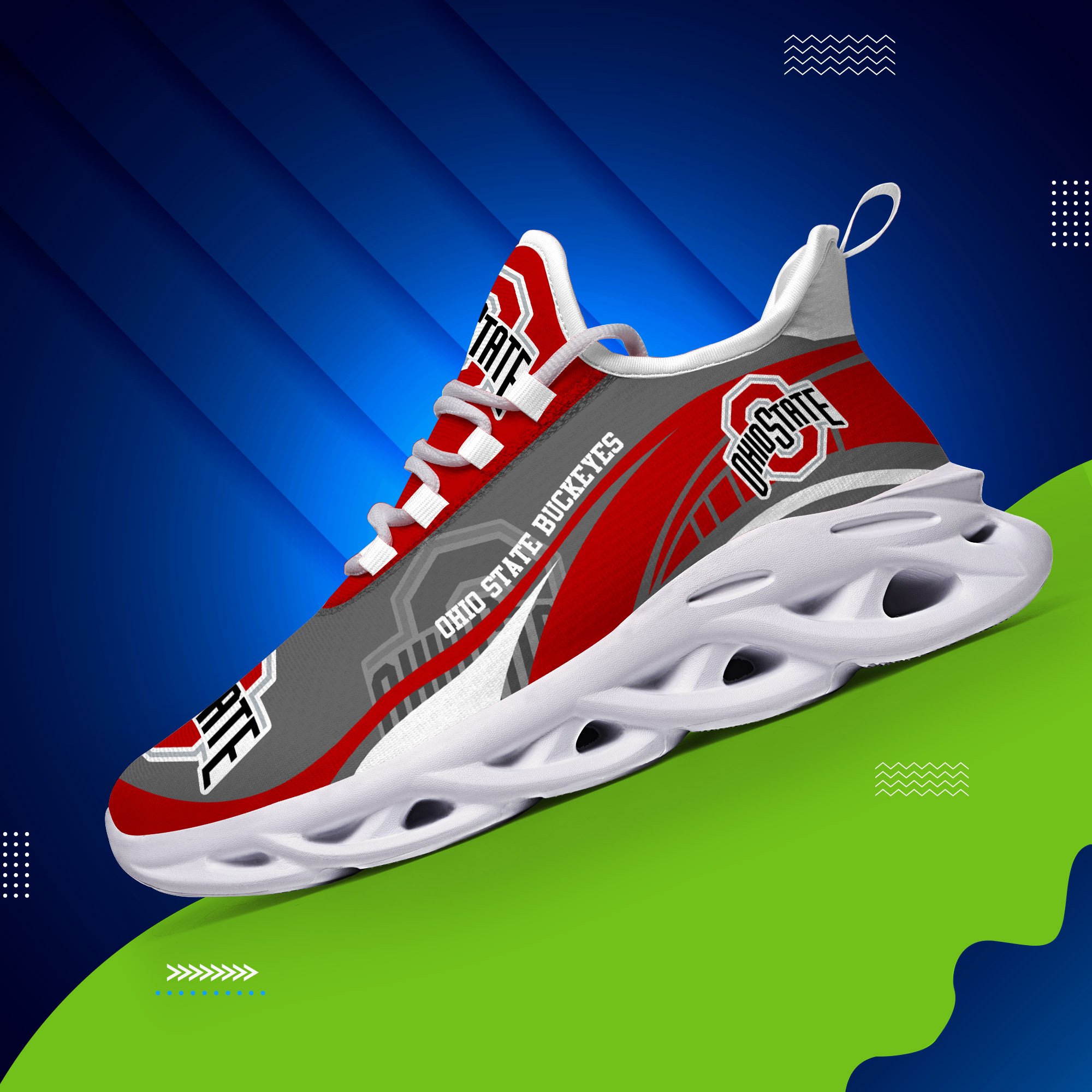 Ohio State Buckeyes Sneakers Max Soul Trending New Arrivals T51190