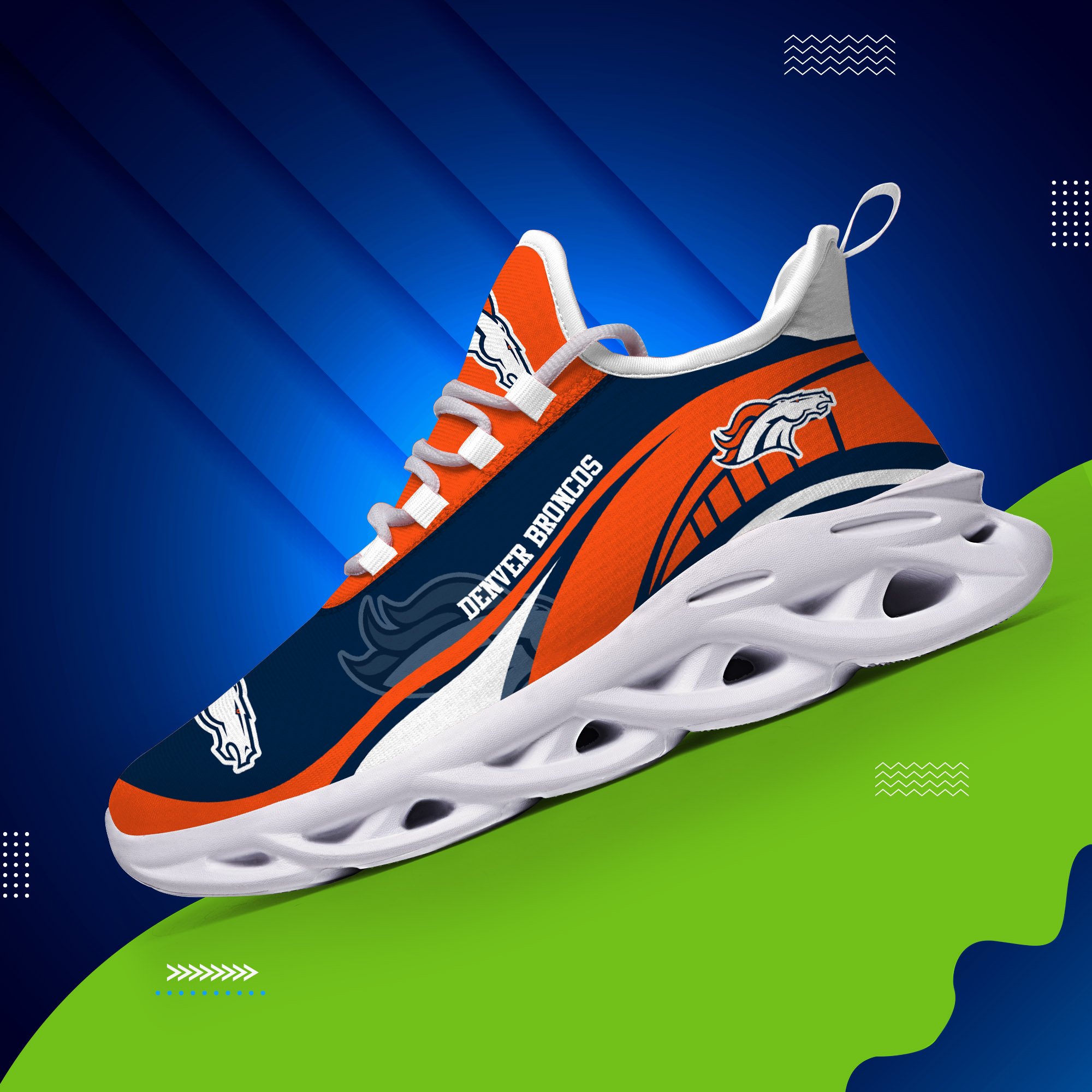 Denver Broncos Sneakers Max Soul Trending New Arrivals T51190