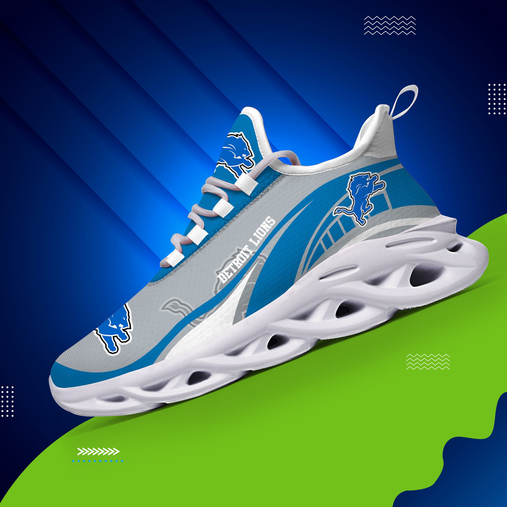 Detroit Lions Sneakers Max Soul Trending New Arrivals T51190